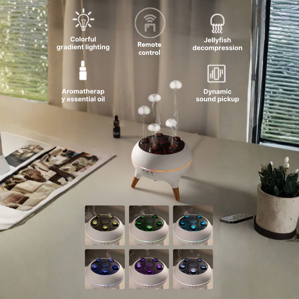 Jellyfish Mist Humidifier and Aroma Diffuser